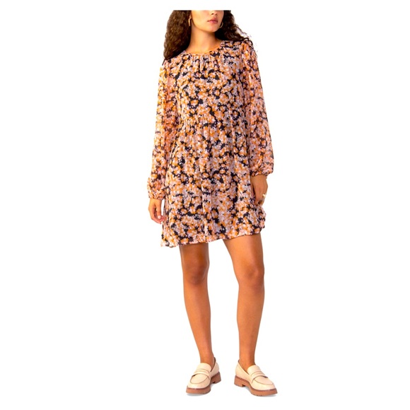 Women's Shirred Neck Babydoll Dress XL BRAND NEW WITH TAGS - Picture 1 of 6